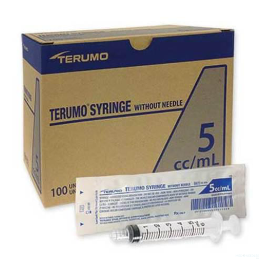 5mL- Terumo SS-05S Hypodermic Syringes without Needle | Slip Tip | 100 per Box