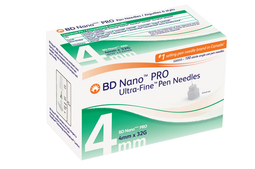 4mm x 32G -  BD 320555 Nano PRO™ Pen Needle | 100 per Box