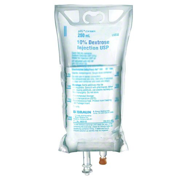 D10 Solution 10% Dextrose IV Solution | 250mL — MedNeedles.ca