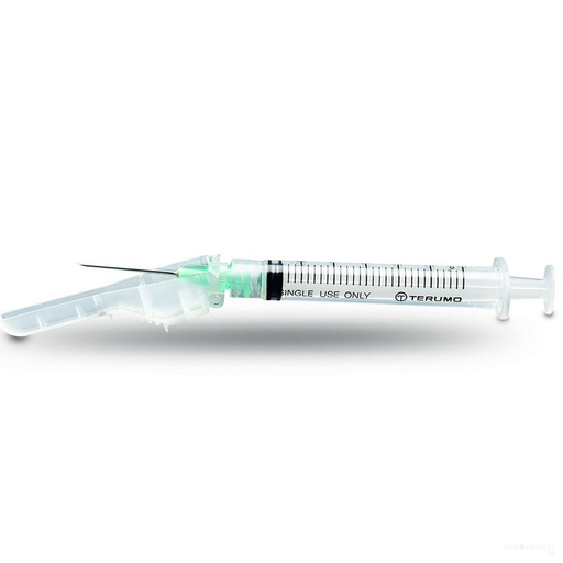 3mL | 25G x 1" - SurGuard®3 Safety Needles with Syringe | Box of 100 | TER-03L2525
