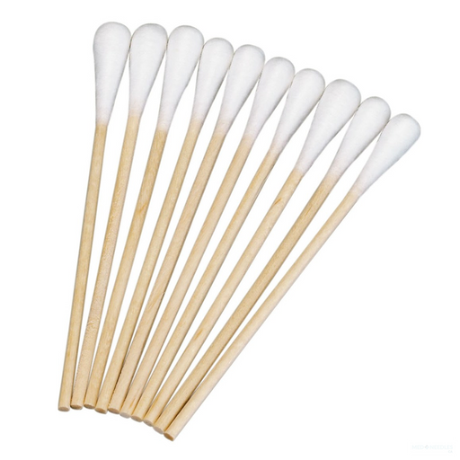 3" Cotton Tipped Applicators | Wood | Sterile | 2/Pouch | 100 per Box AMG-018-460