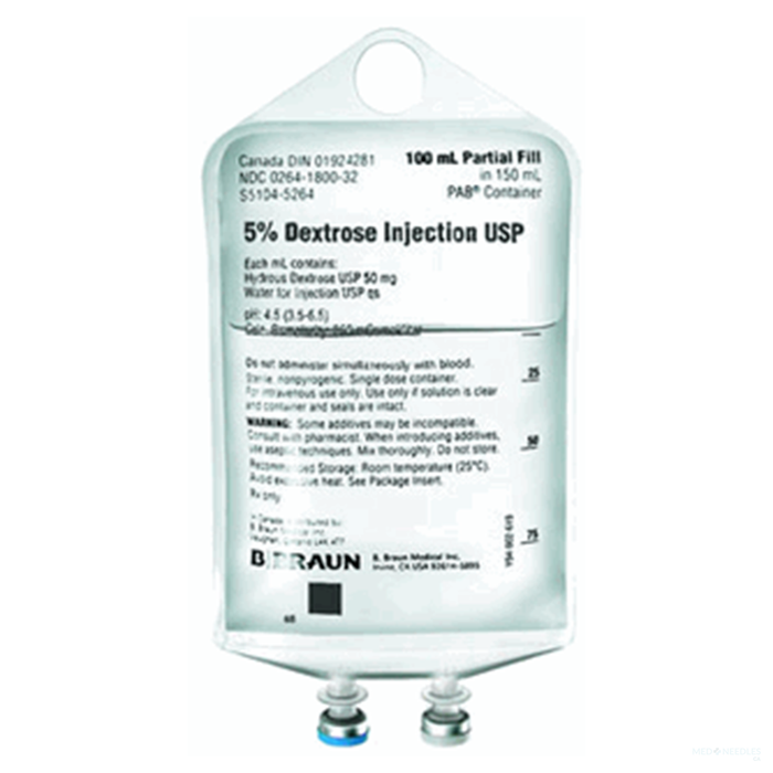 5% Dextrose IV Solution, USP | 100mL | BB-S5104-526400
