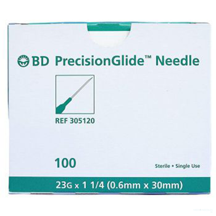 23G x 1 1/4" - BD 305120 PrecisionGlide Needle | 100 per Box
