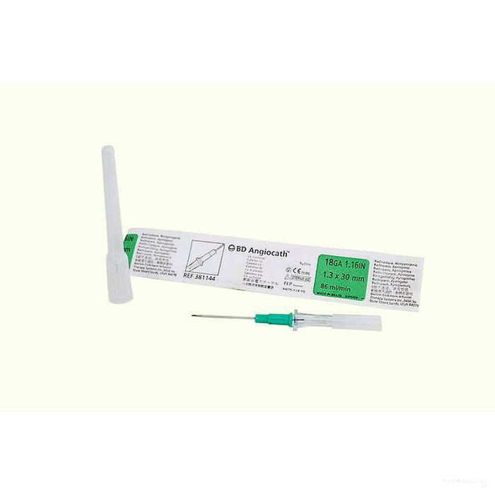 18G x 1.16" - BD Angiocath™ Peripheral Venous Catheter | 50 per Box | BD-381144