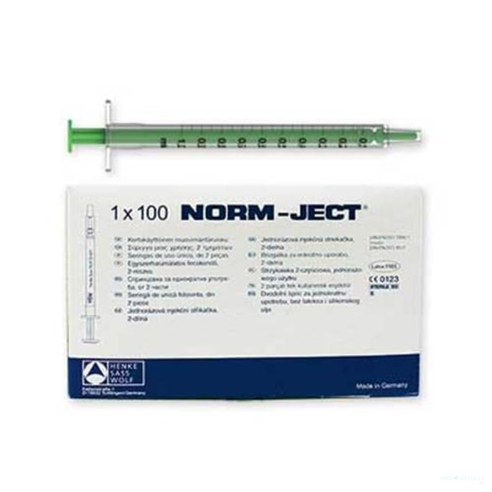 1mL - Norm-Ject Slip Tip 2-Part Syringe | 100 per Box — MedNeedles.ca