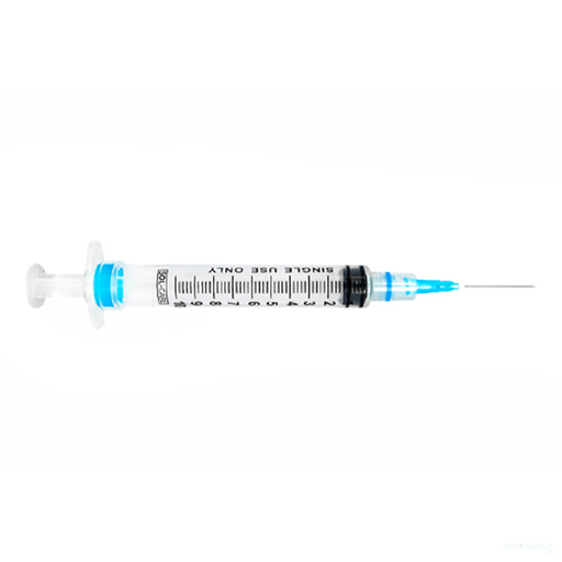 3mL | 22G x 1 1/2" - SOL-CARE™ Luer Lock Safety Syringe with Exchangeable Needle | 100 per Box | SOLM-100076IM