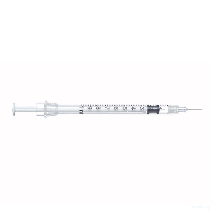 1mL | 27G x 1/2" - SOL-CARE™ TB Safety Syringe with Fixed Needle | 100 per Box | SOLM-100019IM
