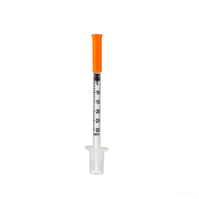 1mL | 30G x 5/16" - SOL-M™ 1613051B Insulin Syringe (U-100 Insulin Only) with Fixed Needle | 100 per Box