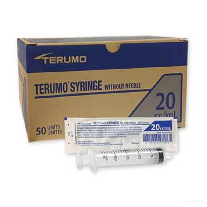 20mL- Terumo Hypodermic Syringes without Needle | Luer Lock | 50 per Box | TER-SS20L2